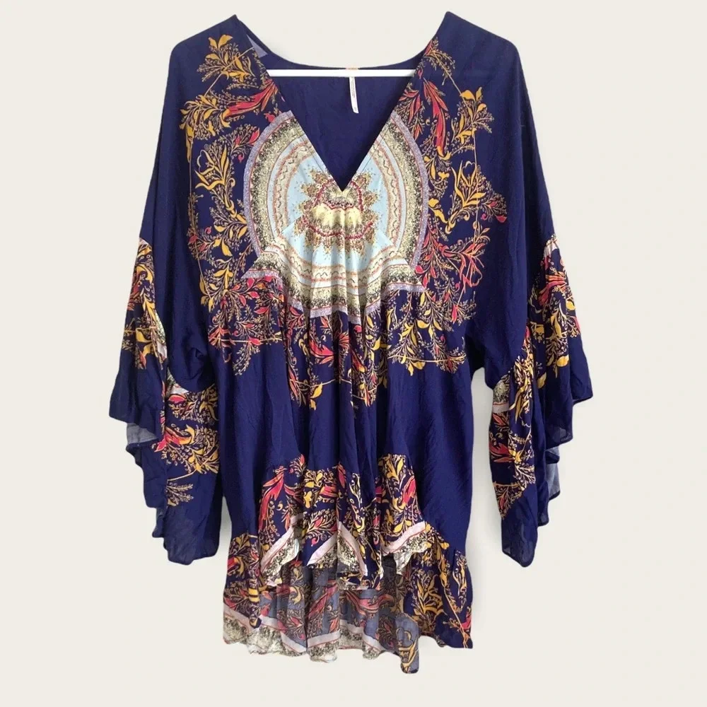 Free People dark blue tunic size XS - Picture 2 of 9